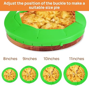 CARGEN Pie Crust Shield, Adjustable Pie Crust Covers for Edges of Pie Silicone Pie Crust Protectors when Baking Pie Baking Accessories 2 Pieces Green