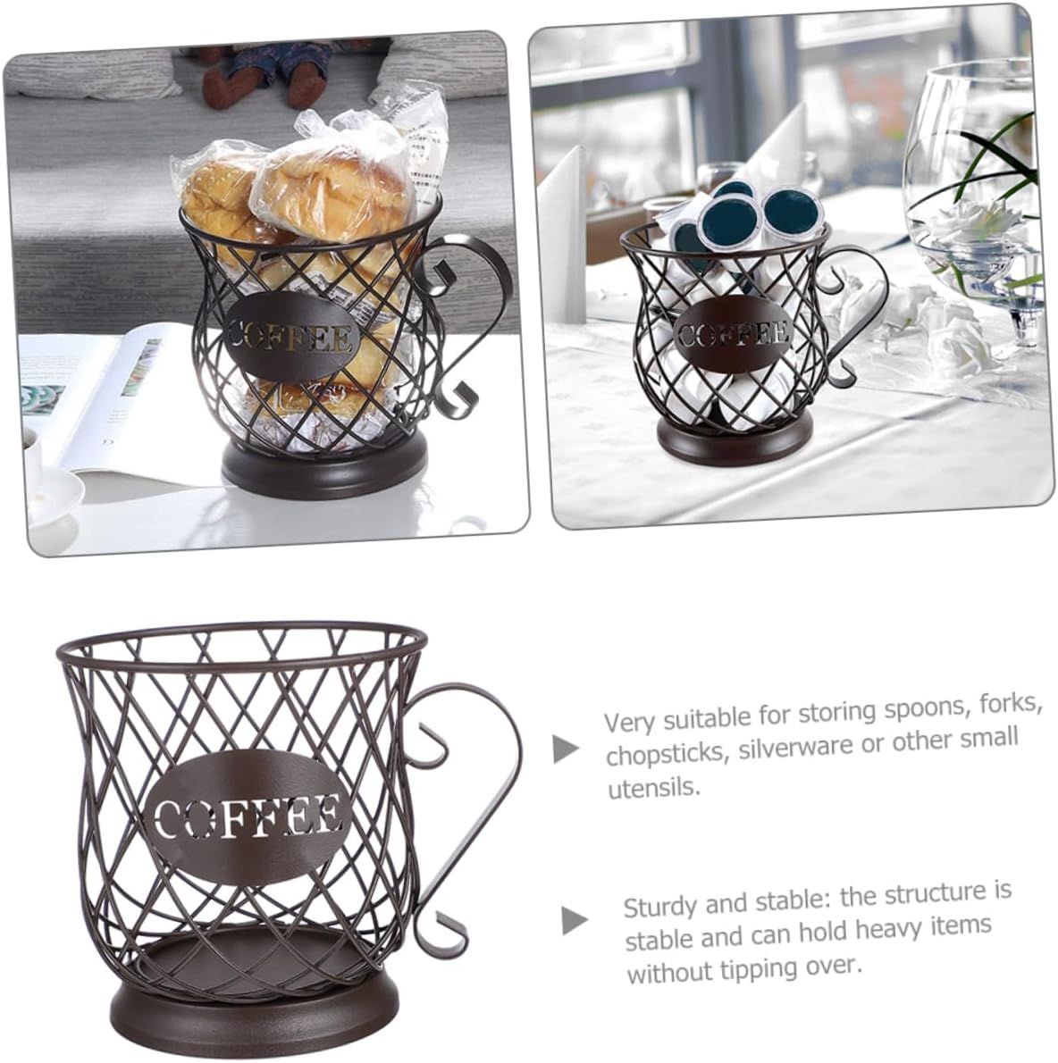 Cutlery Rack Storage Box Chopstick Organizer Desktop Utensil Container Spoon Forks Holder Iron Material Kitchen Accessory