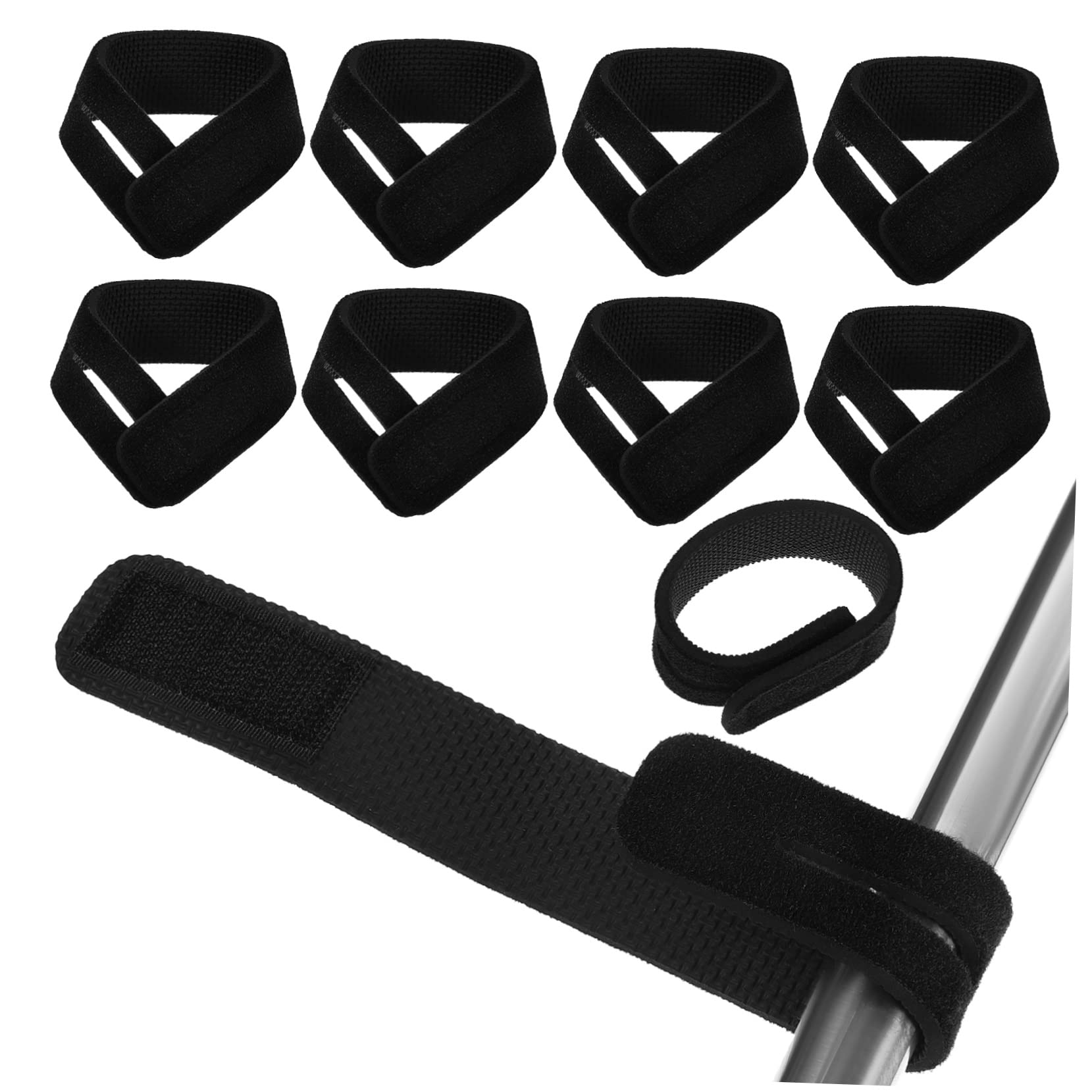 BESPORTBLE Elastic Fishing Ties Fishing Pole Belt 10pcs Rod Straps Neoprene Fishing Rod Holder Strong Adhesive