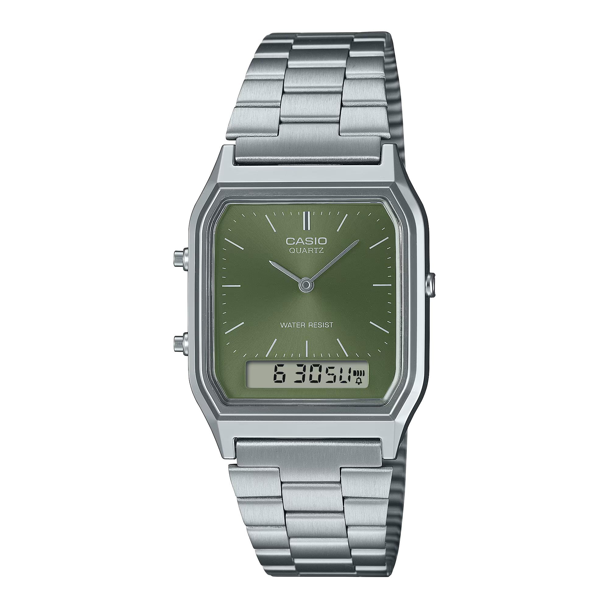 Casio Montre Classique AQ-230A-3AMQYDF, argenté, Bracelet