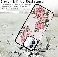 Vista 272 de UEEBAI Funda tipo cartera para iPhone 15 Pro Max con tarjetero, cubierta de cuero PU con soporte, bloqueo RFID, doble cierre magnético, relieve