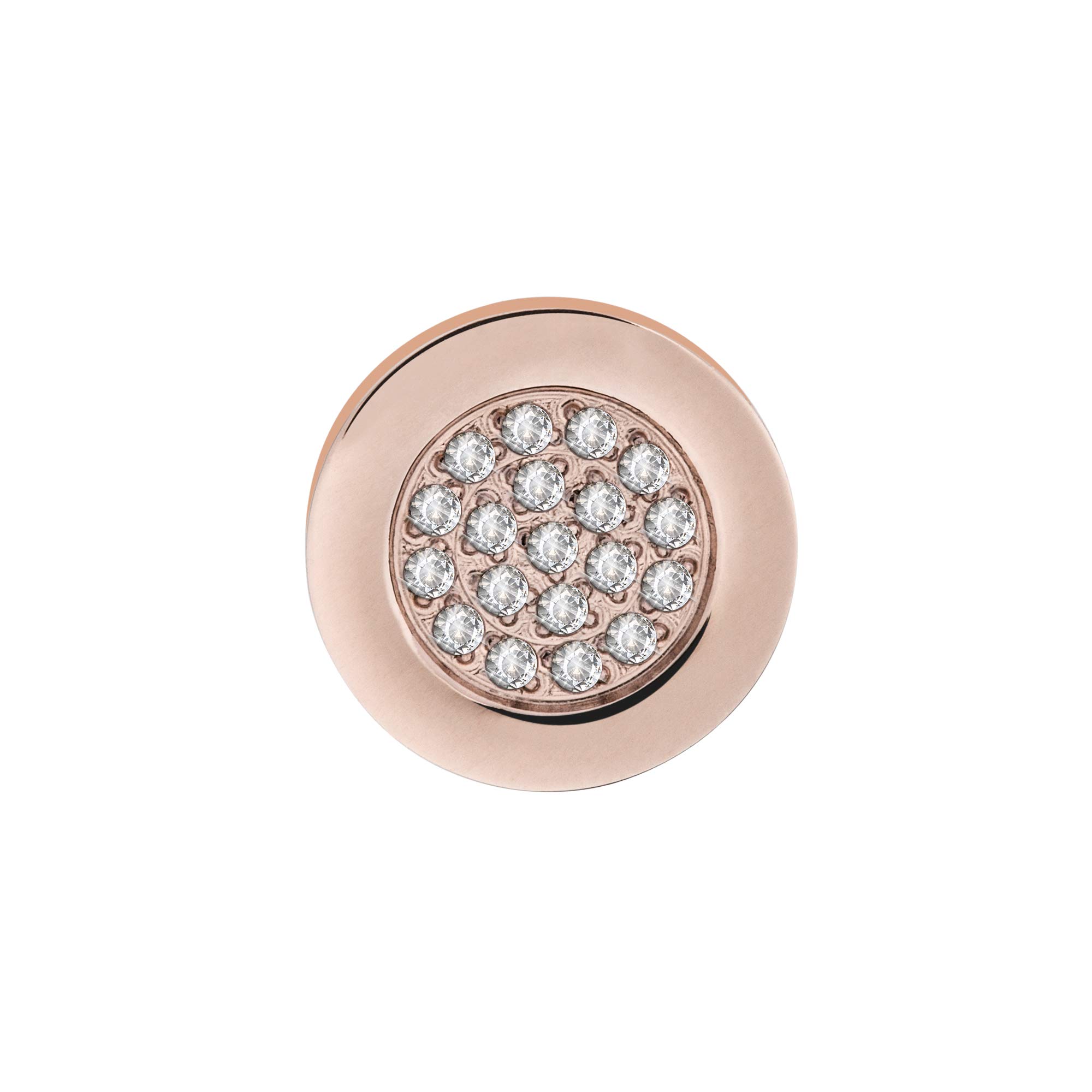 Orecchini con diamanti in oro rosa Move Uno | 05634-PG