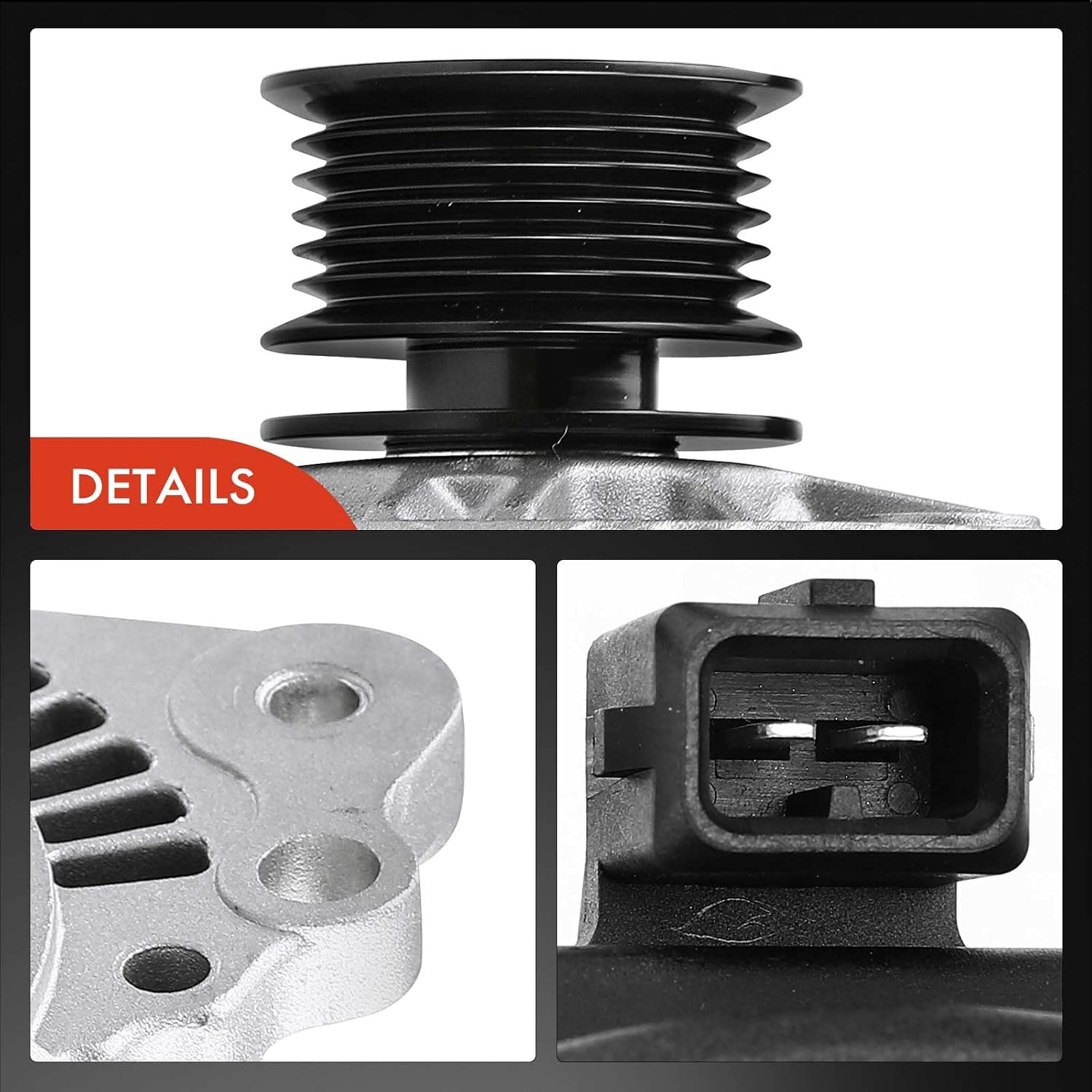 A-Premium Alternator Compatible with Volkswagen Jetta/Golf 1993-1998, Passat 1992-1997, Cabrio 1995-2002, EuroVan 1992-1995, Transporter 1992-1993