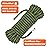 AOLEBA 10.5 mm Static Climbing Rope 10M(32ft) 20M(64ft) 30M(96ft) 50M(160ft) 70M(230ft) Outdoor Rock Climbing Ropes, Escape Rope Ice Climbing Equipment Fire Rescue Parachute Rope
