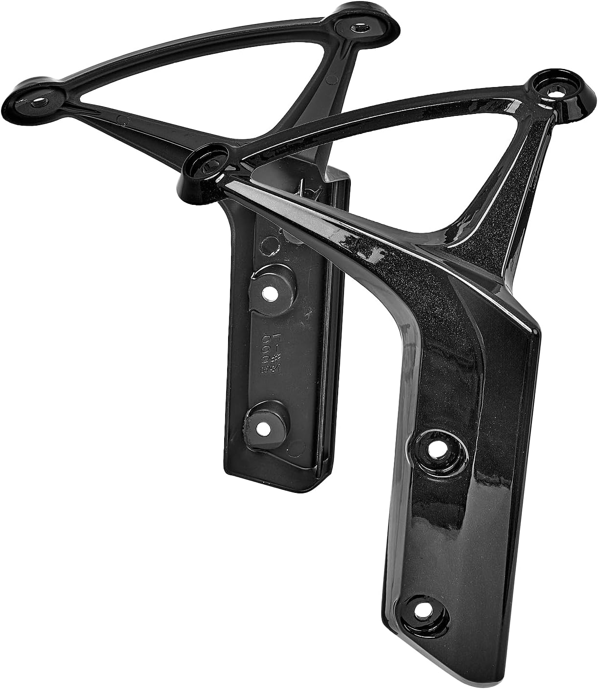 Motorcycle Front Fender Bracket, Mud Guard Mount Plates Aluminum for Kawasaki Z900RS / Z900RS Cafe 2018-2025 Accessories Driver Side Fender Support Bracket (Gloss Black)