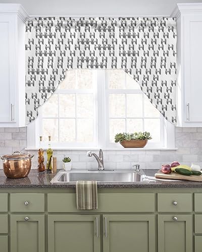 Miniatura 11 de Cortinas de cocina con cenefa de girasol y calabaza, cenefa con bolsillo para barra, paneles de cortina para dormitorio, sala de estar, baño,