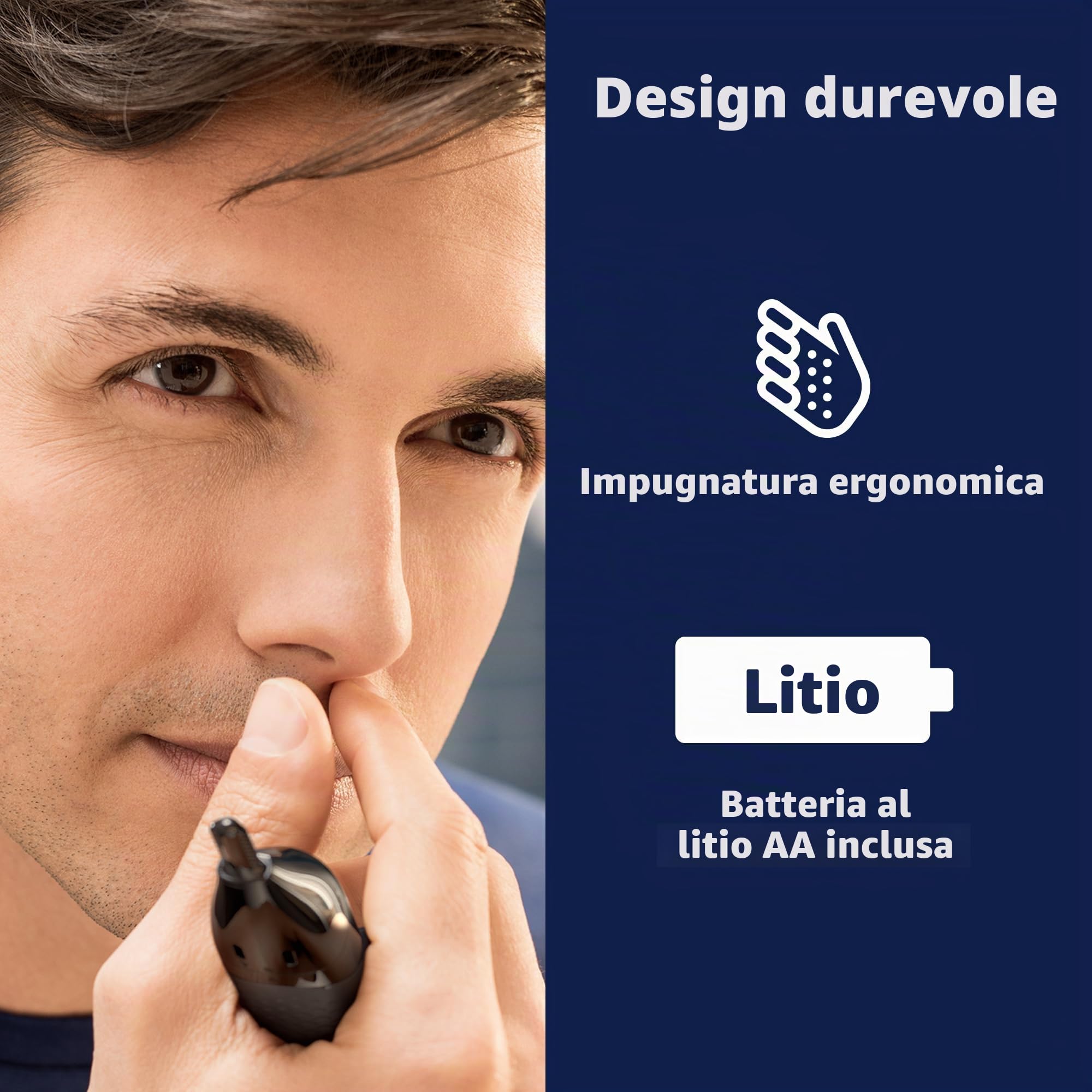 Philips Norelco Naso 5000 per naso, orecchie, sopracciglia, NT5600/62