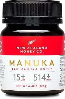 New Zealand Honey Co. Raw Manuka Honey UMF 15+ | MGO 514+, UMF Certified / 4.4oz