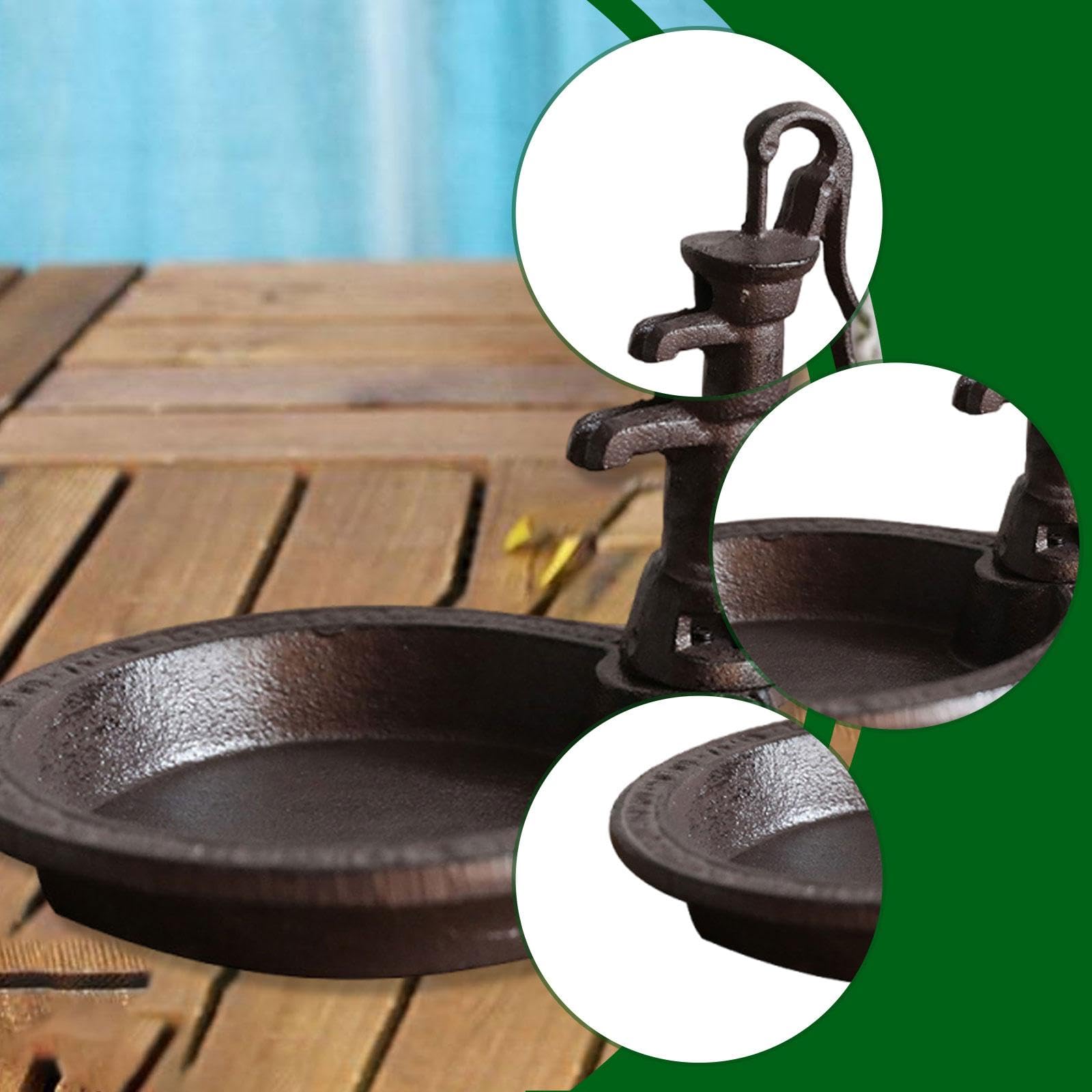Comedero para Pájaros de Hierro Fundido, Estilo Retro, Amantes de Las Aves, para Terraza, Jardín Y Exteriores.
