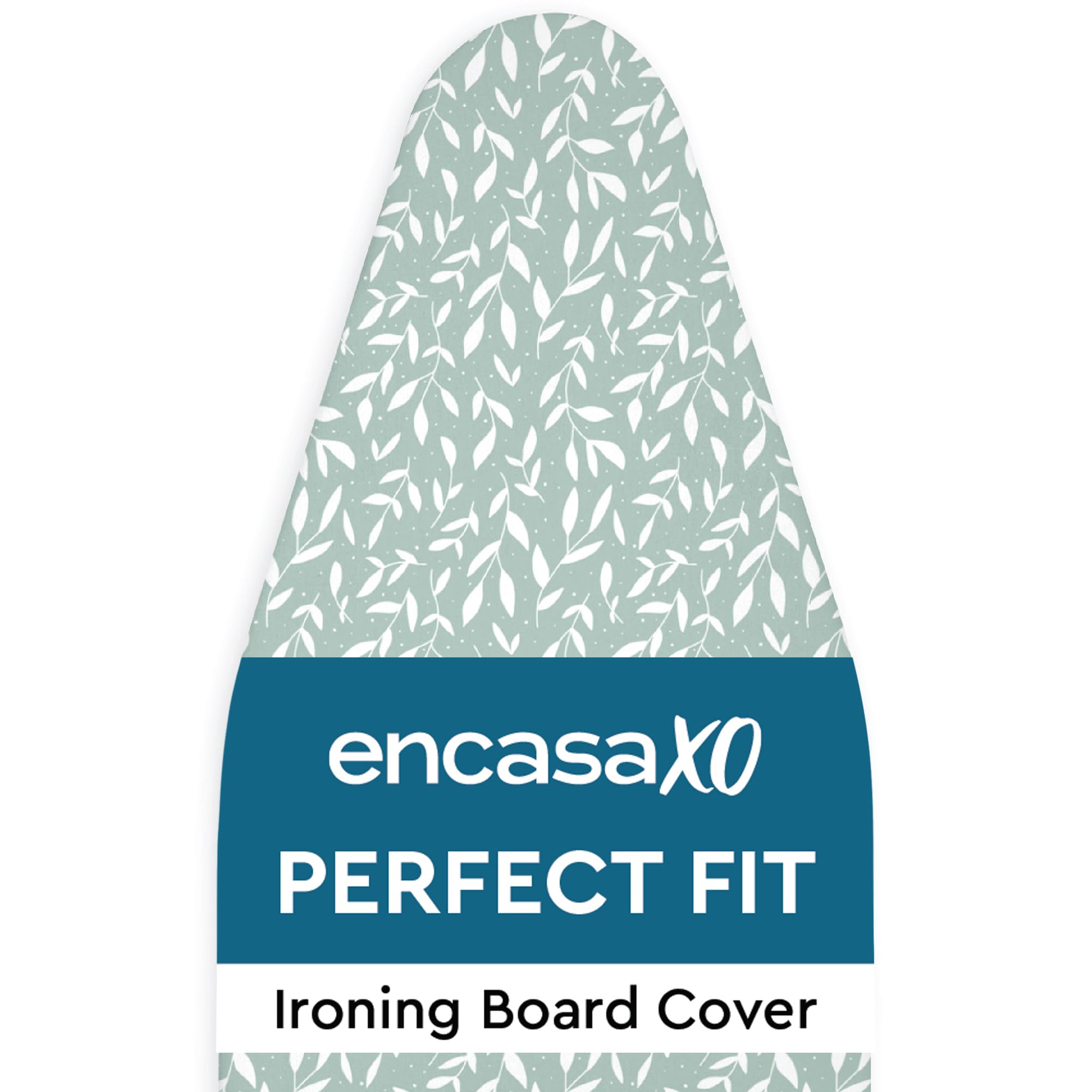Encasa XO Ironing Board Covers and pad 125x46 cm- Thick 3mm Felt Padding, Drawstring Tightening & Lock, Heat Reflective, Scorch & Stain Resistant, for Wide Ironing Board - Grey Tiles — view 13