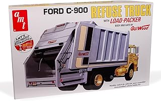 AMT Ford C-600 Gar Wood Load Packer Garbage Truck 1:25 Scale Model Kit