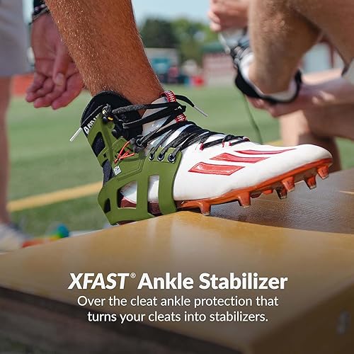 Miniatura 2 de ARYSE XFAST - Tobillera y estabilizador para tacos - Soporte superior de tobillo para hombres y mujeres. Fútbol, fútbol, lacrosse, rugby y más -