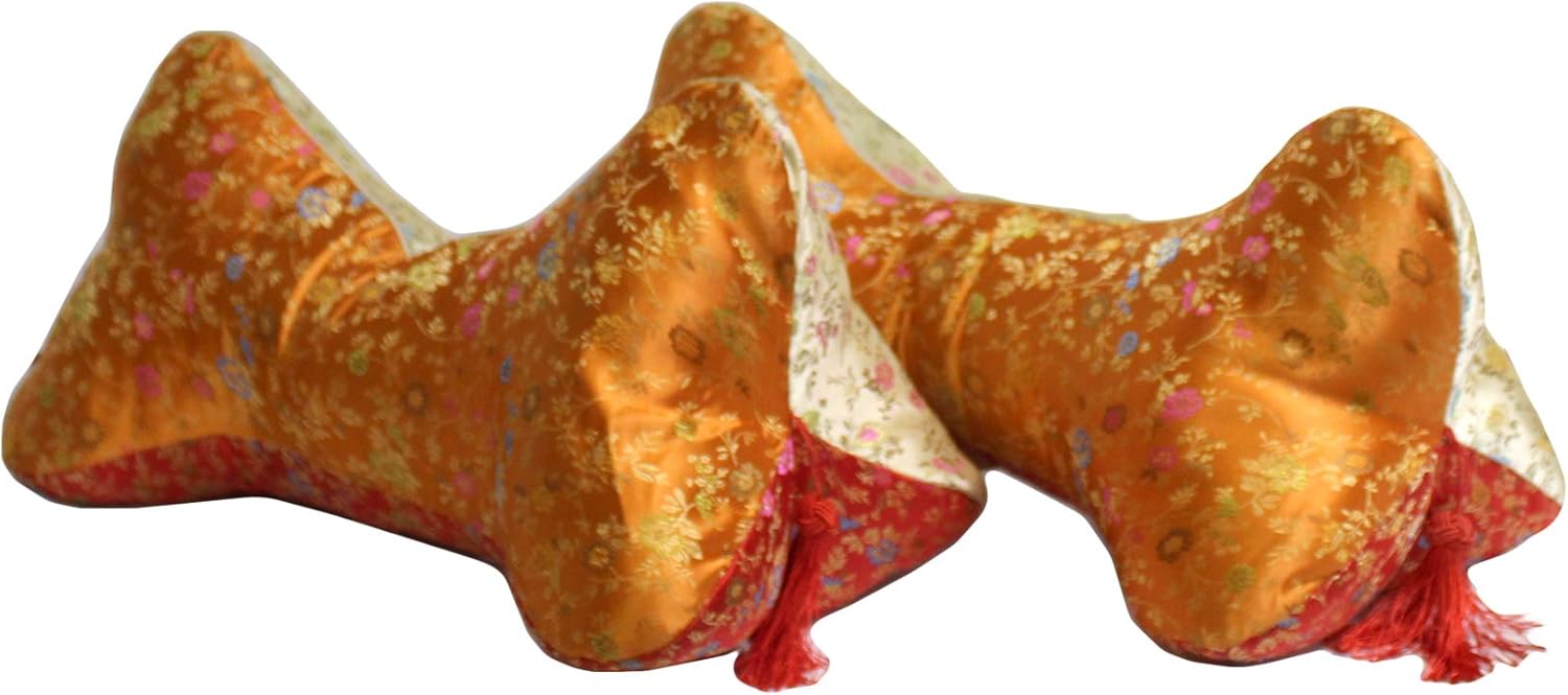 A10 Pair Oriental Mix Color Triangle Ribbon Shape Fabric Pillow Cushions Aws631