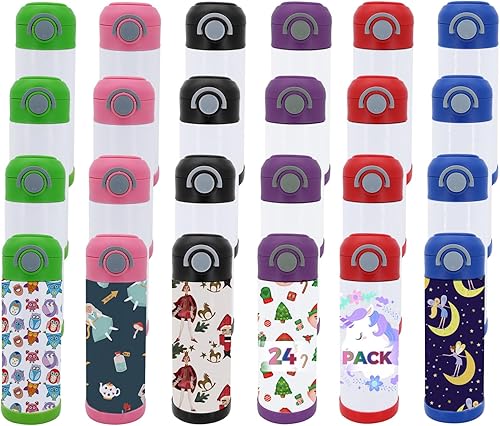 Miniatura 9 de Vaso de paja para sublimación, a prueba de derrames, vasos en blanco, de acero inoxidable de colores mezclados, termo para bebidas calientes,