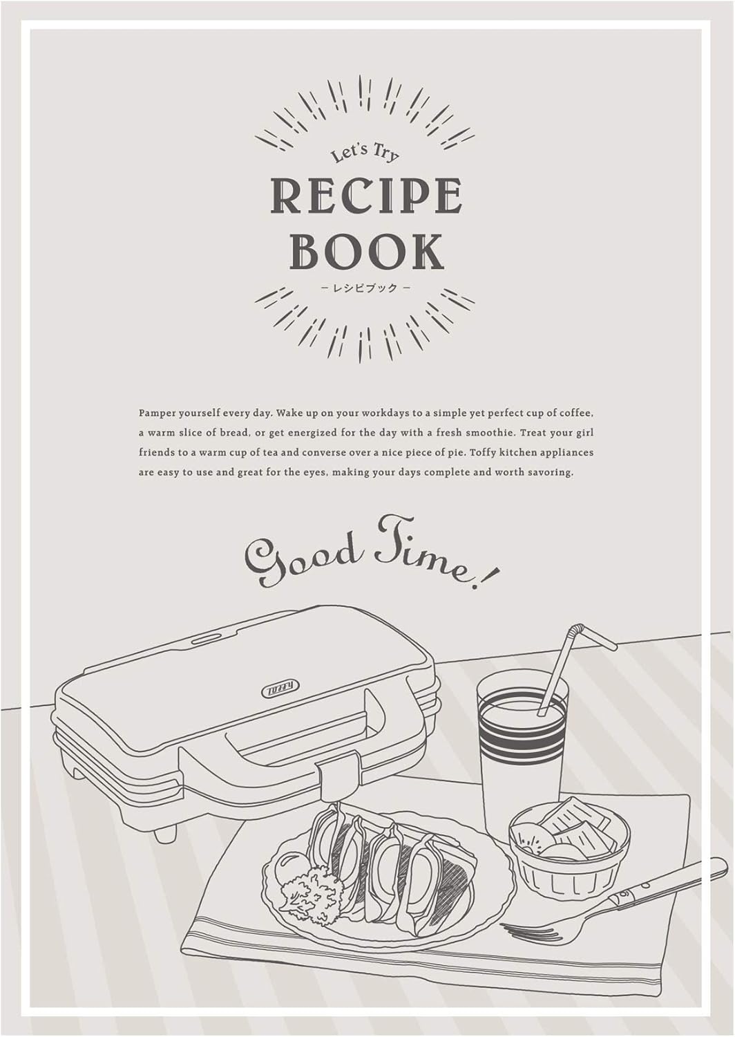 【Toffy/トフィー】 ホットサンドメーカー K-HS1（シェルピンク） 2枚焼き ミミまで焼ける 約5～6分 カンタン レトロ かわいい 朝ごはん 休日 モーニング K-HS1-SP