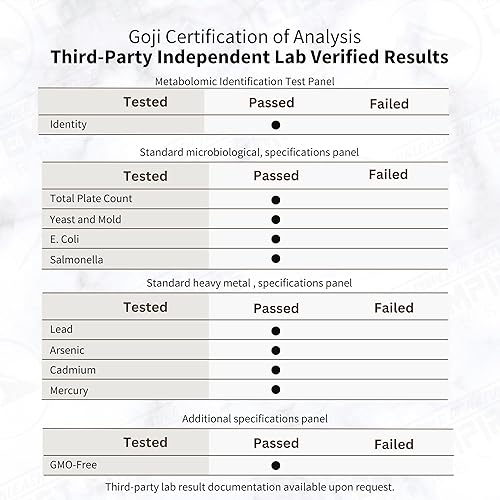 Miniatura 3 de Polvo orgánico de frutas de bayas de Goji (8.82 oz) - Alto en antioxidantes