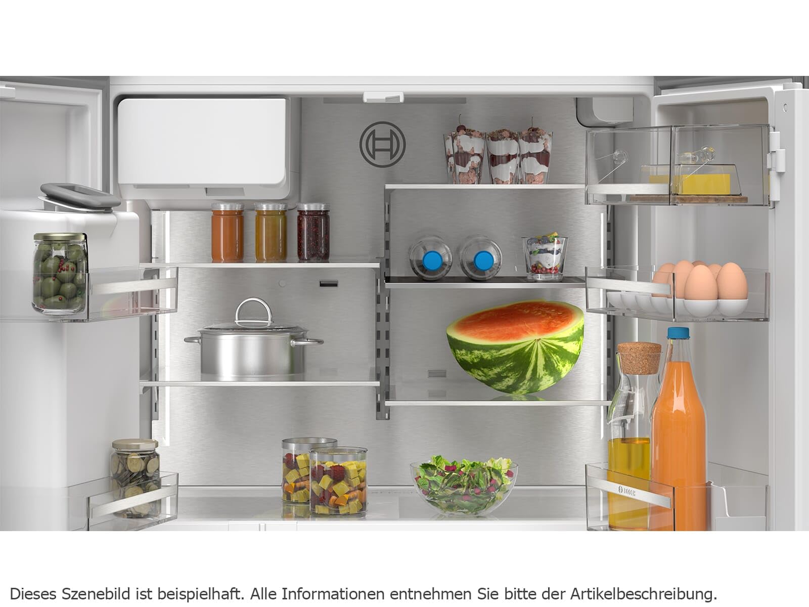 Bosch KFD96APEA Serie 6 nevera Multidoor 183 x 91 cm acero antihuellas | Nevera multipuerta independiente, capacidad XXL, Total No Frost, dispensador con conexión de agua