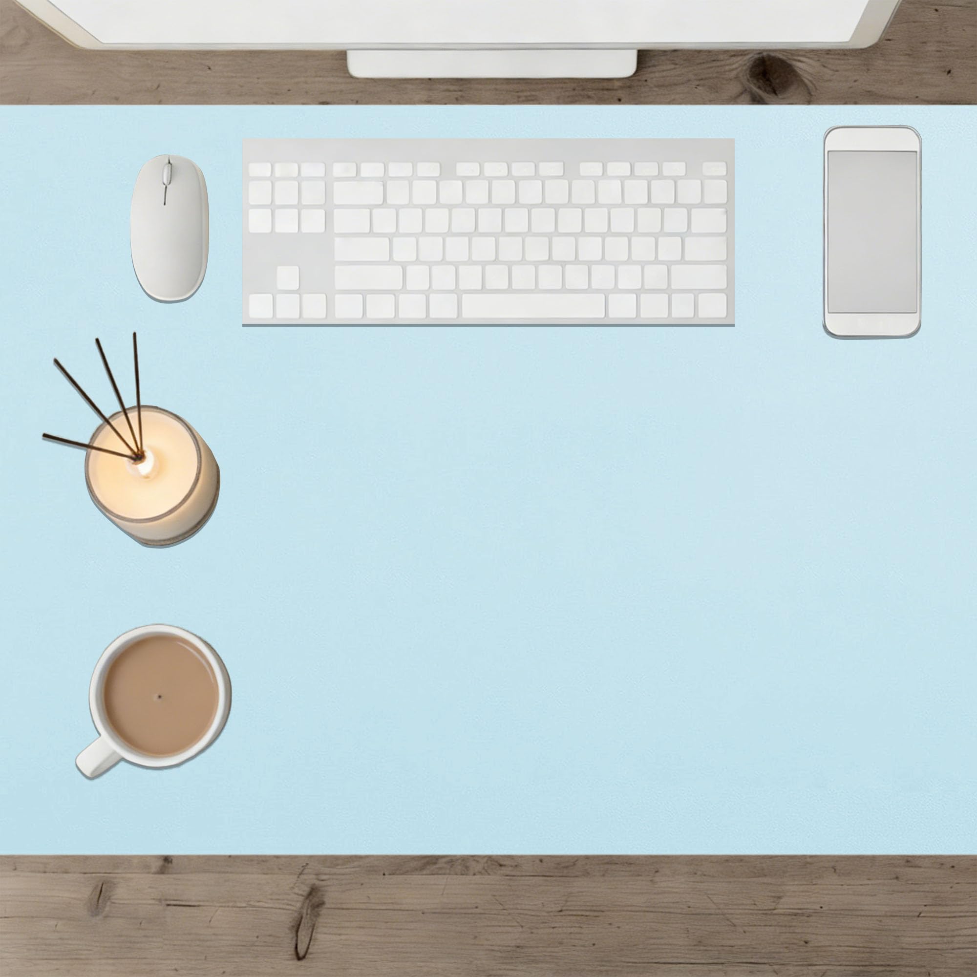 Office Desk Mat 60 x 96 cm Waterproof Laptop Desk Mat Spill Resistant Durable Design for Home and Office Accessories, Blue