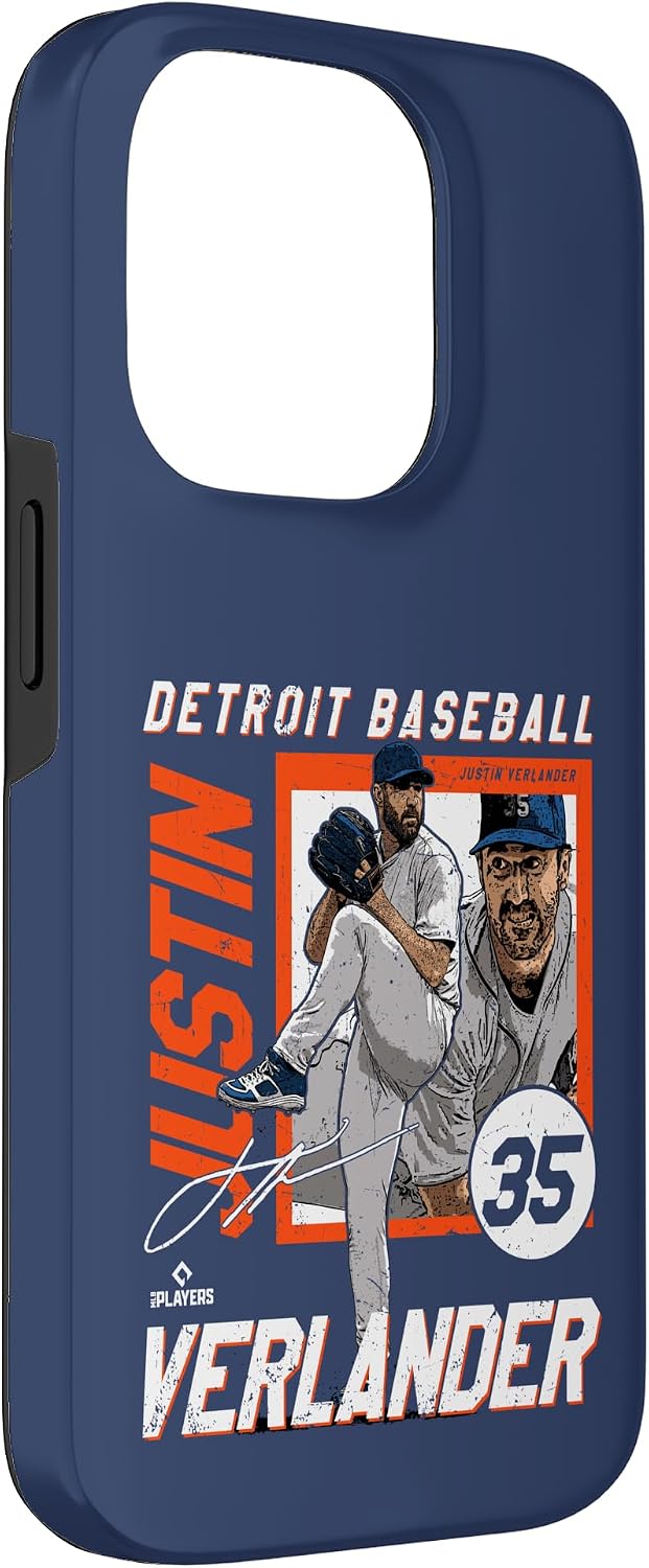 Justin Verlander | Detroit T Baseball Players | MLBJVE208M Case for iPhone 14 Pro