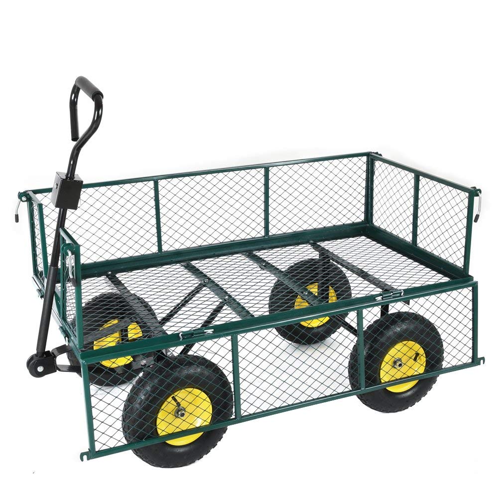 Egardenkart® Garden Trolley/Cart 500kgs Capacity Heavy Duty Utility Metal Wagon