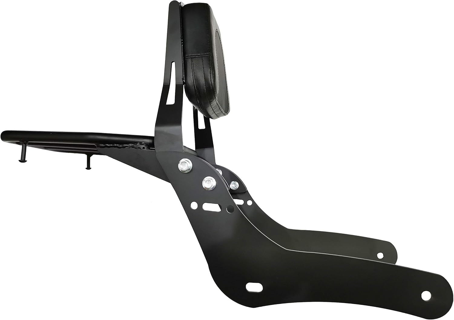 High Quality（Not the cheap-made）Backrest Sissy Bar With Luggage Rack And Comfortable Pad Compatible With Honda Rebel 500 Rebel 300 CMX500 CMX300 2017-2022 (Black)