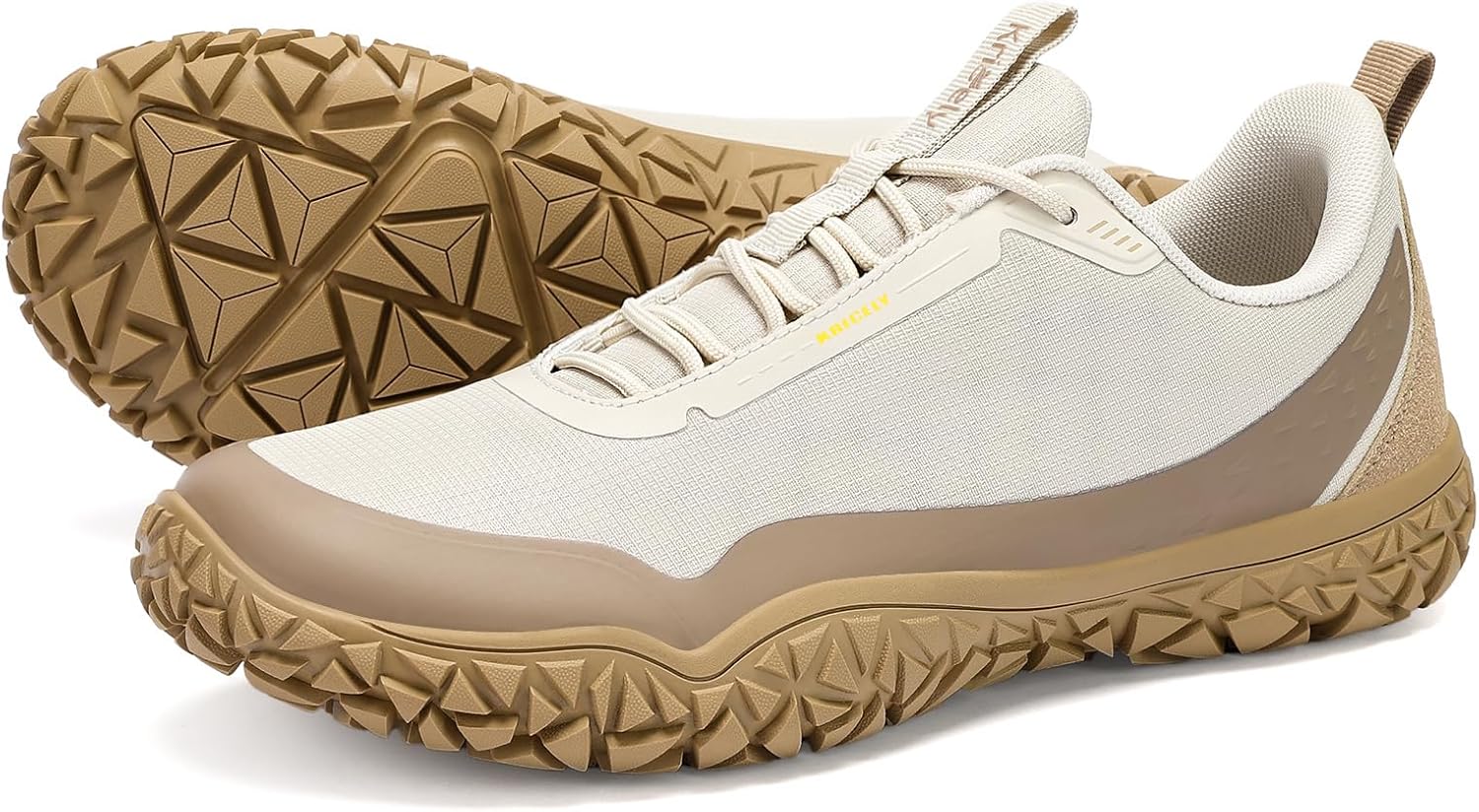 Kricely Barefoot Shoes Men Comfortable Zero Drop Trail Running Shoes Non-Slip Minimalist Gym Shoe Mens Weightlifting Cross Training Sneakers