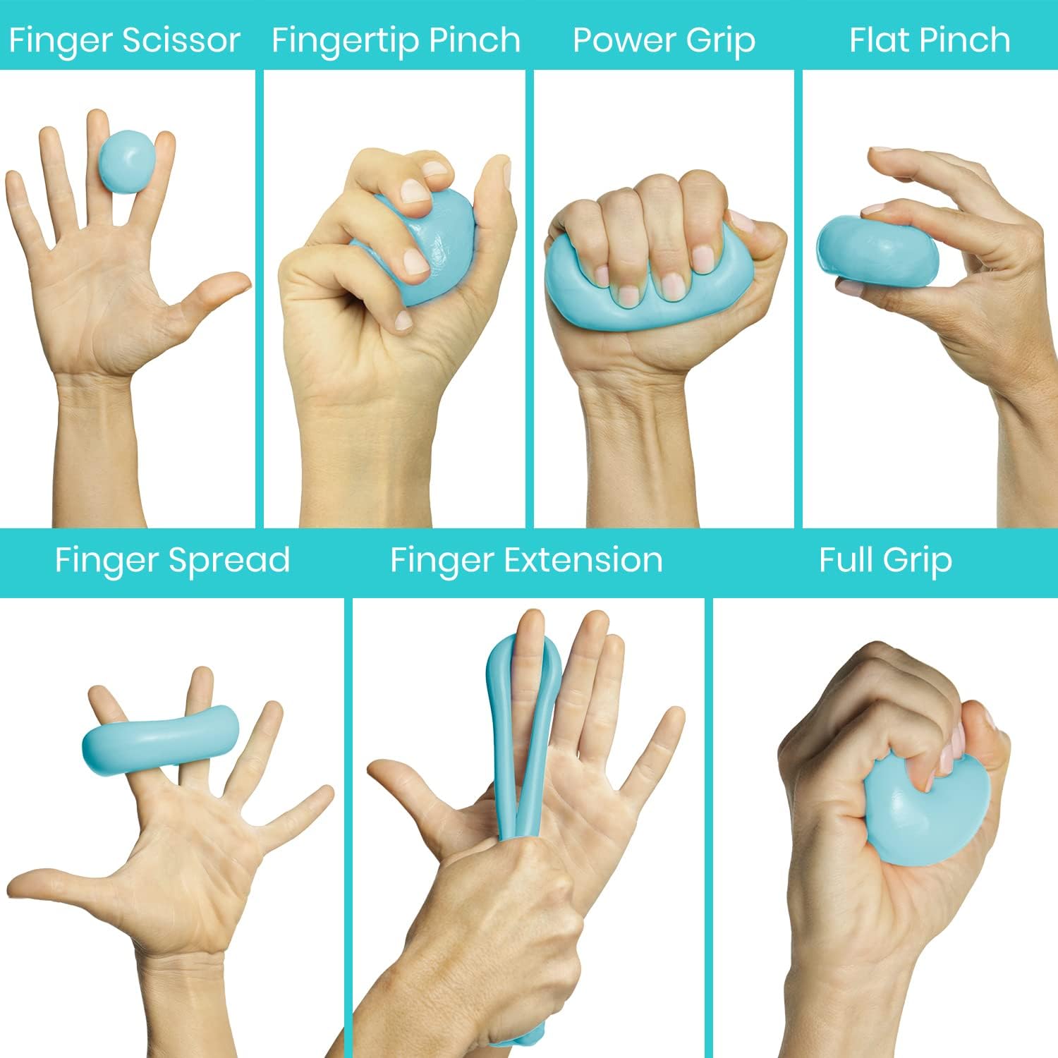 Vive Therapy Putty, Occupational Hand Tools (2 Pack) - Sensory Stress Relief - for Physical Exercise, Finger Pain, Grip Strength, Rehab, Arthritis, Adults, Forearms, Fidgeting, Motor Skills