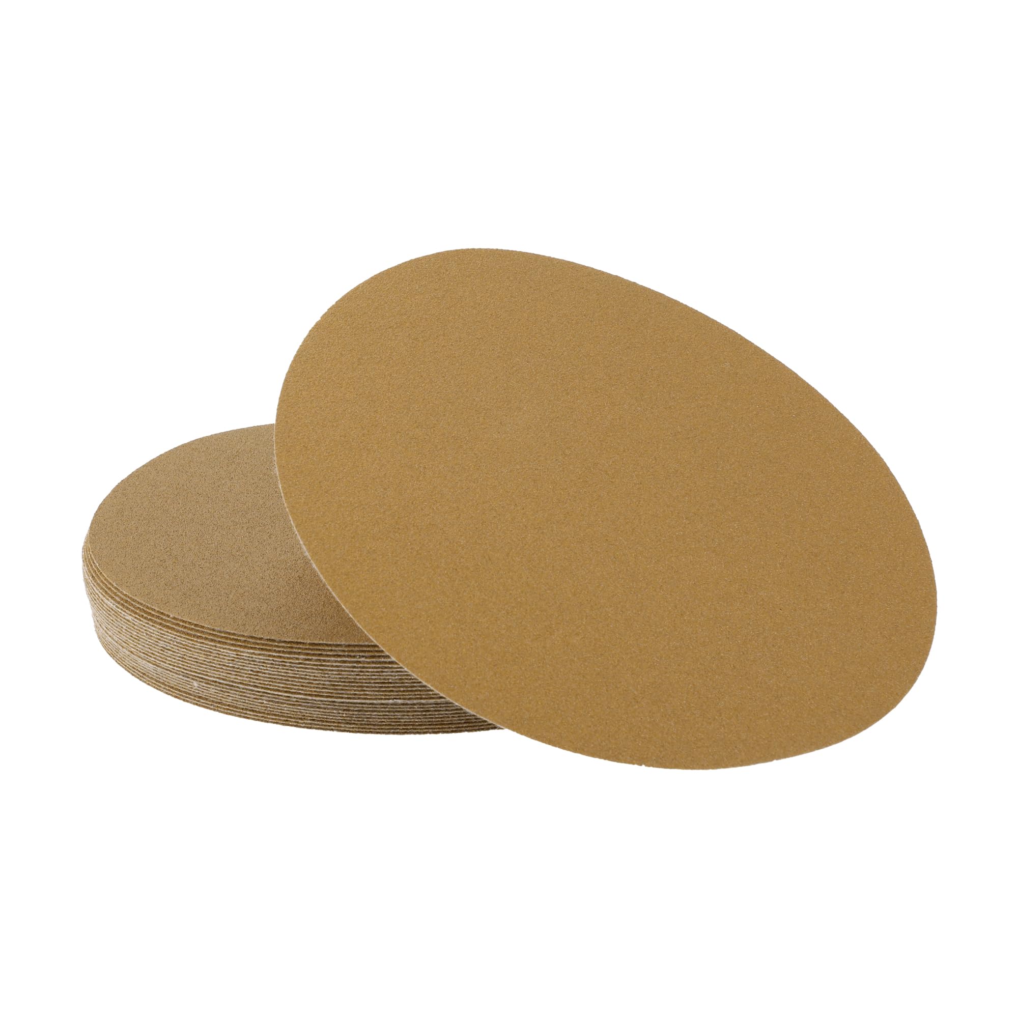 A ABSOPRO Sanding Discs 8 Inch 100 Grit Round Hook and Loop Sandpaper Aluminum Oxide Yellow 25 Pcs, 200mm/8"