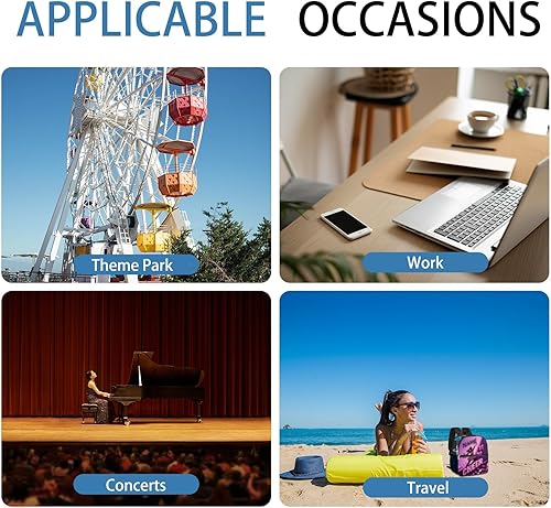 Miniatura 6 de Custom Clear Backpack for Girls - 12x6x12 Inches Cheerleading Schoolbag for Women, Kids, Teens - Stadium Approved Small Transparent TPU Bookbag for