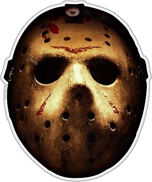 Fan Emblems Horror Movie Domed Transparent Car Decals Officially Licensed Slasher Film Characters Jason