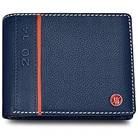 HORNBULL Austin Navy RFID Blocking Leather Wallet for Men | Wallets Men Leather | Mens Wallet