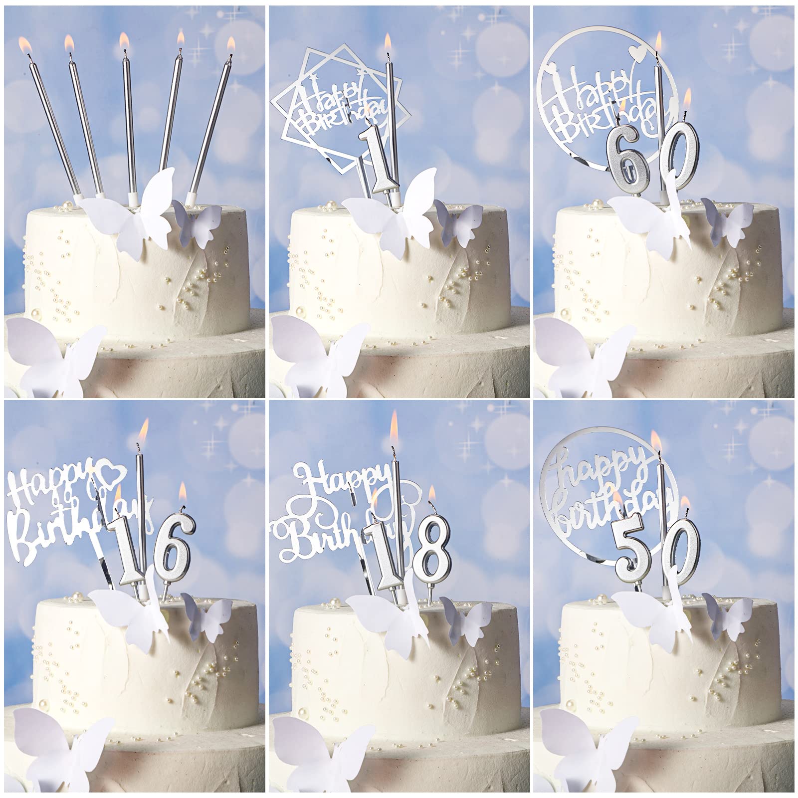 Amazon.co.jp: 誕生日キャンドル84点セット 数字30個 バースデー