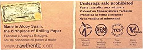 Miniatura 4 de Raw Unrefined Classic 1.25 1 1/4 Tamaño Cigarrillo Papel de liar Caja completa de 24