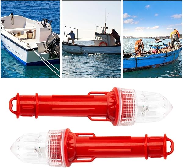 Set Di Razzi Di Segnalazione Marittima A LED Da 2-19 Cm Di Luce Di Emergenza Marina | Impermeabile E Antiurto - Segnale Di Emergenza Galleggiante Leggero Da 110 G Per Barca Kayak Rafting Pali - 5