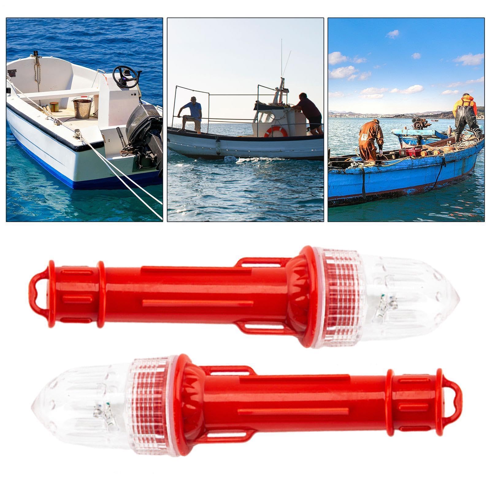 Set Di Razzi Di Segnalazione Marittima A LED Da 2-19 Cm Di Luce Di Emergenza Marina | Impermeabile E Antiurto - Segnale Di Emergenza Galleggiante Leggero Da 110 G Per Barca Kayak Rafting Pali