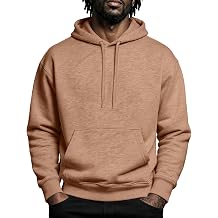 Mens Hoodies Pullover Slim Fit Warm Fleece Hooded Sweatshirts with Pockets