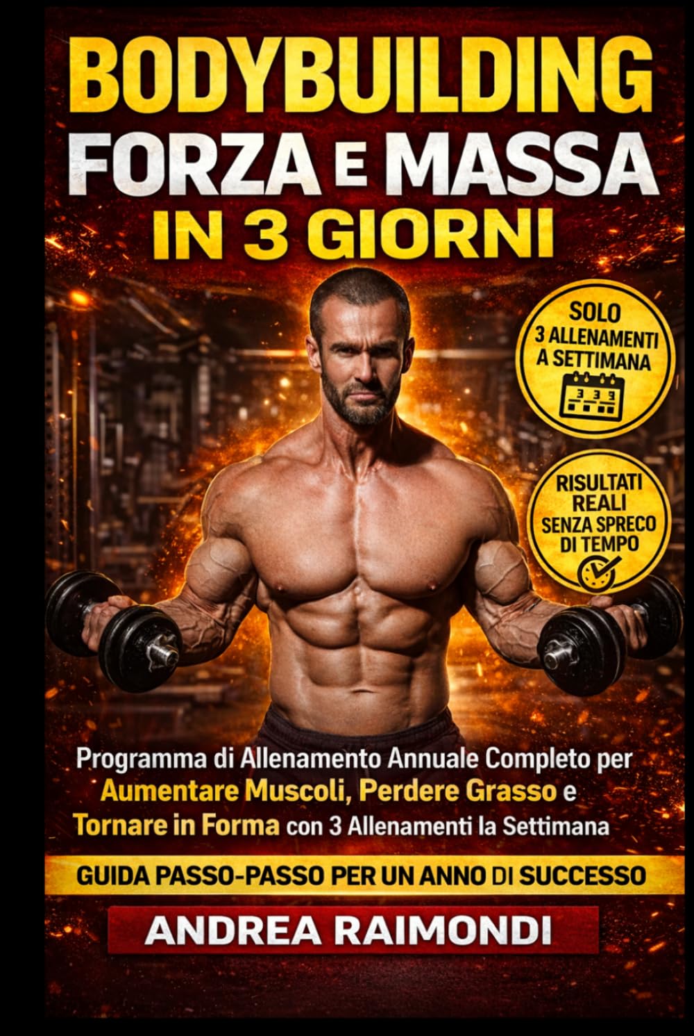 Bodybuilding Forza E Massa In 3 Giorni: Programma di Allenamento Annuale Completo per Aumentare Muscoli, Perdere Grasso e Tornare in Forma con 3 Allenamenti la Settimana