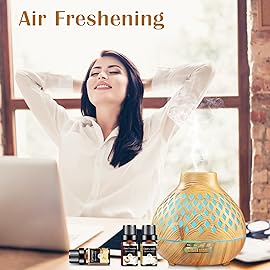 Woody & Herbal Essential Oils Set - TOP 14 Fragrance Oil for Diffusers, Aromatherapy, Candle Making - Sandalwood, Cedarwood, Teakwood, Vetiver Aromatherapy Scented Oils (5ml)