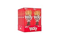 Vista 3 de Glico Pocky, palitos de galletas cubiertos de crema y galletas, 9 paquetes individuales, bolsa de 4.57 onzas, caja de exhibición de 5