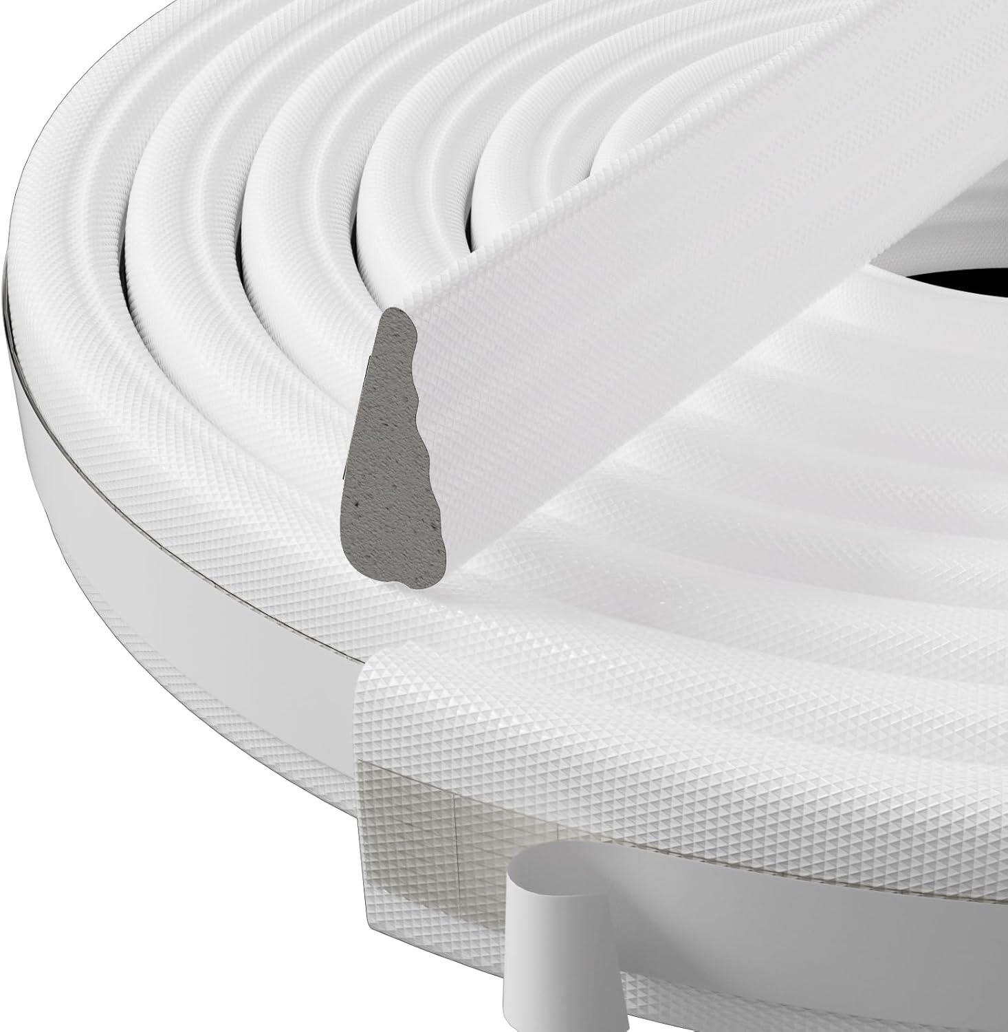 Weather Stripping Door Seal Strip, 118 inch Wedge-Shape Window Foam Seal Strip, Soundproofing, Winter Insulation Tape Strip for Frame, Noise Blocker, Door Gap Filler for Exterior