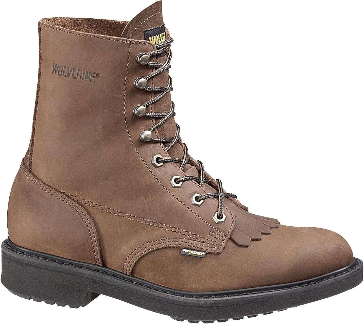 Amazon.com | Wolverine Boots: DuraShocks Steel Toe Kiltie Lacer Boots
