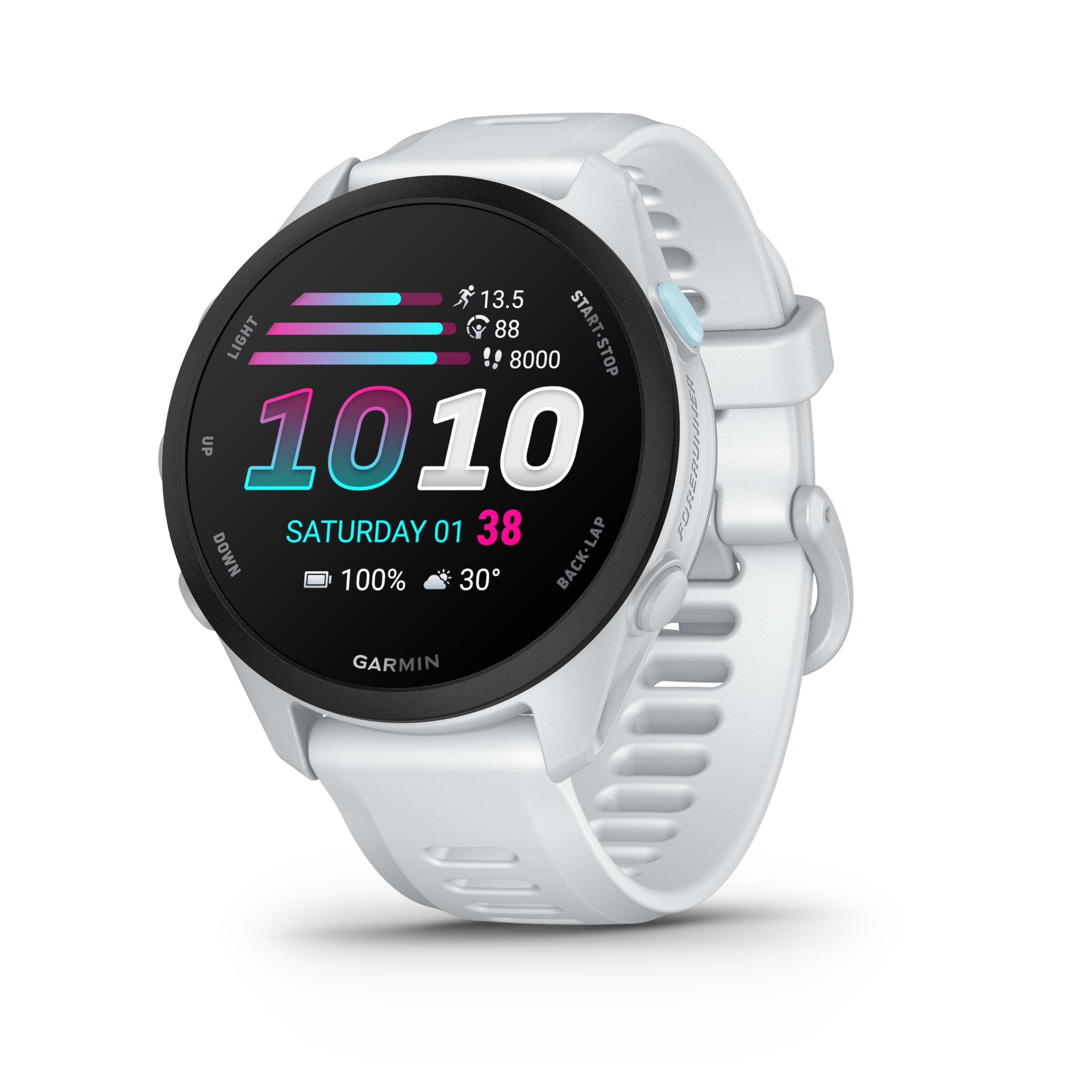 Garmin Forerunner® 70, Easy-to-Use GPS Running Smartwatch, Advanced Training Metrics and Recovery Insights, Up to 13 Days of Battery Life, Whitestone-picture-29