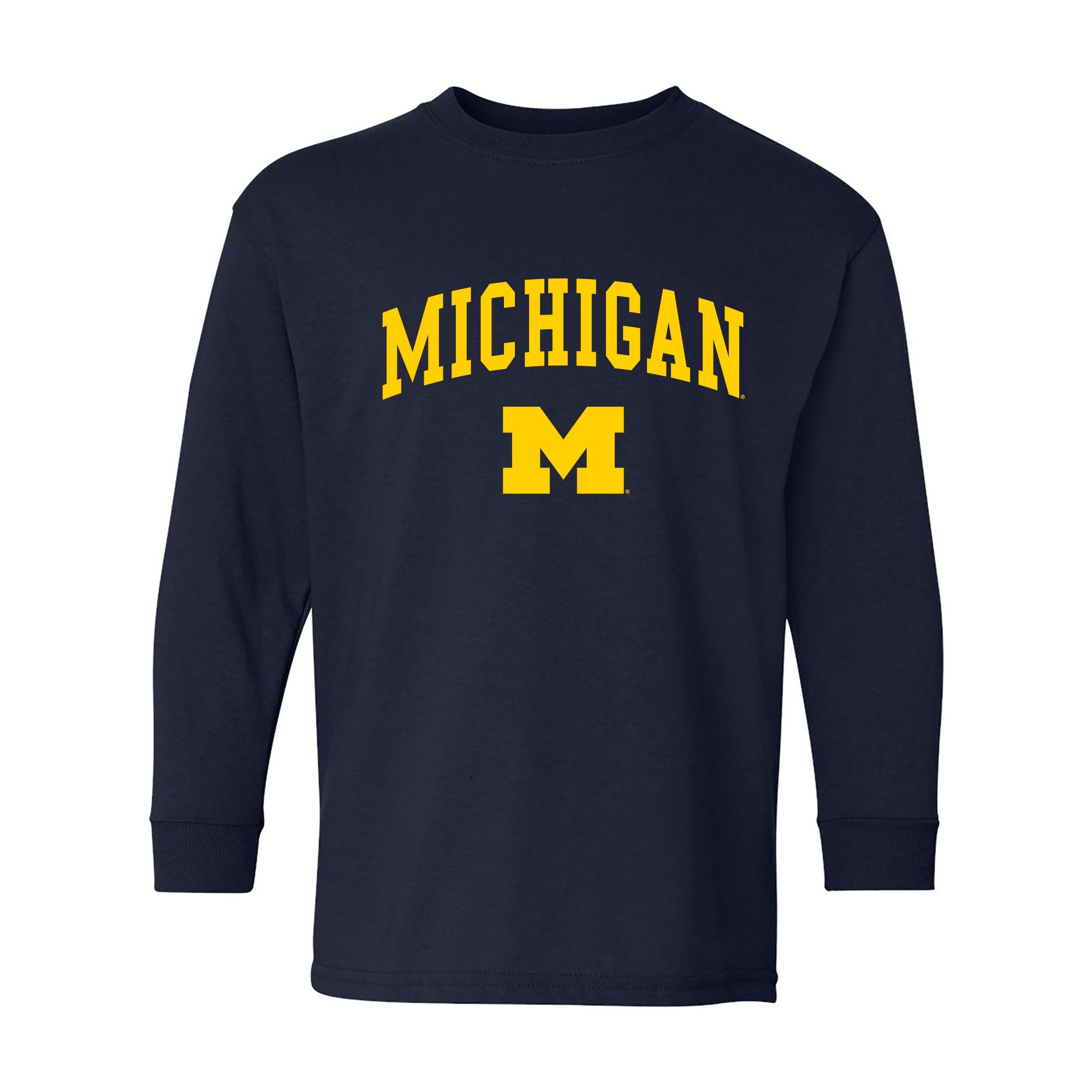 NCAA Arch Logo, Team Color Youth Long Sleeve T Shirt, College, University