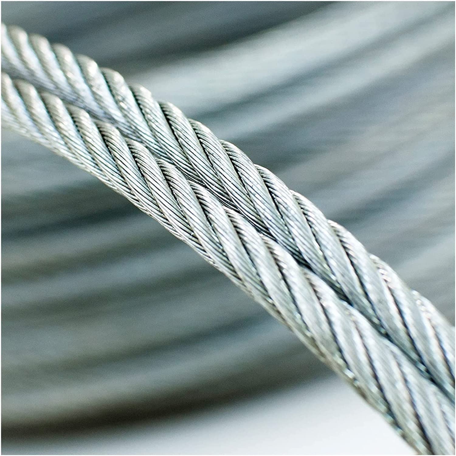 Drut ze stali nierdzewnej, Lina stalowa ze stali nierdzewnej 3 mm 7x7 do balustrad kablowych o długości 40-400 M(300M/984Ft)