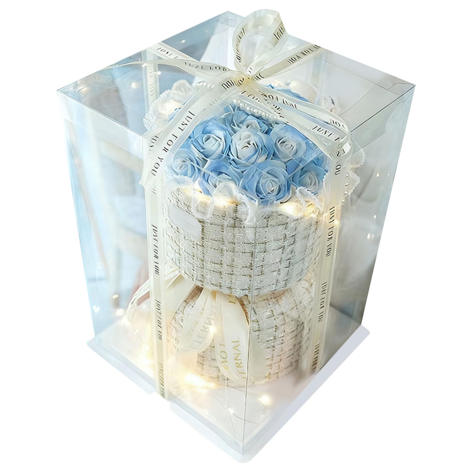 OSNIYAW Fragrant Soap Roses Bouquets Centerpiece for Home Anniversary Decoration Soap Flower Arrangement