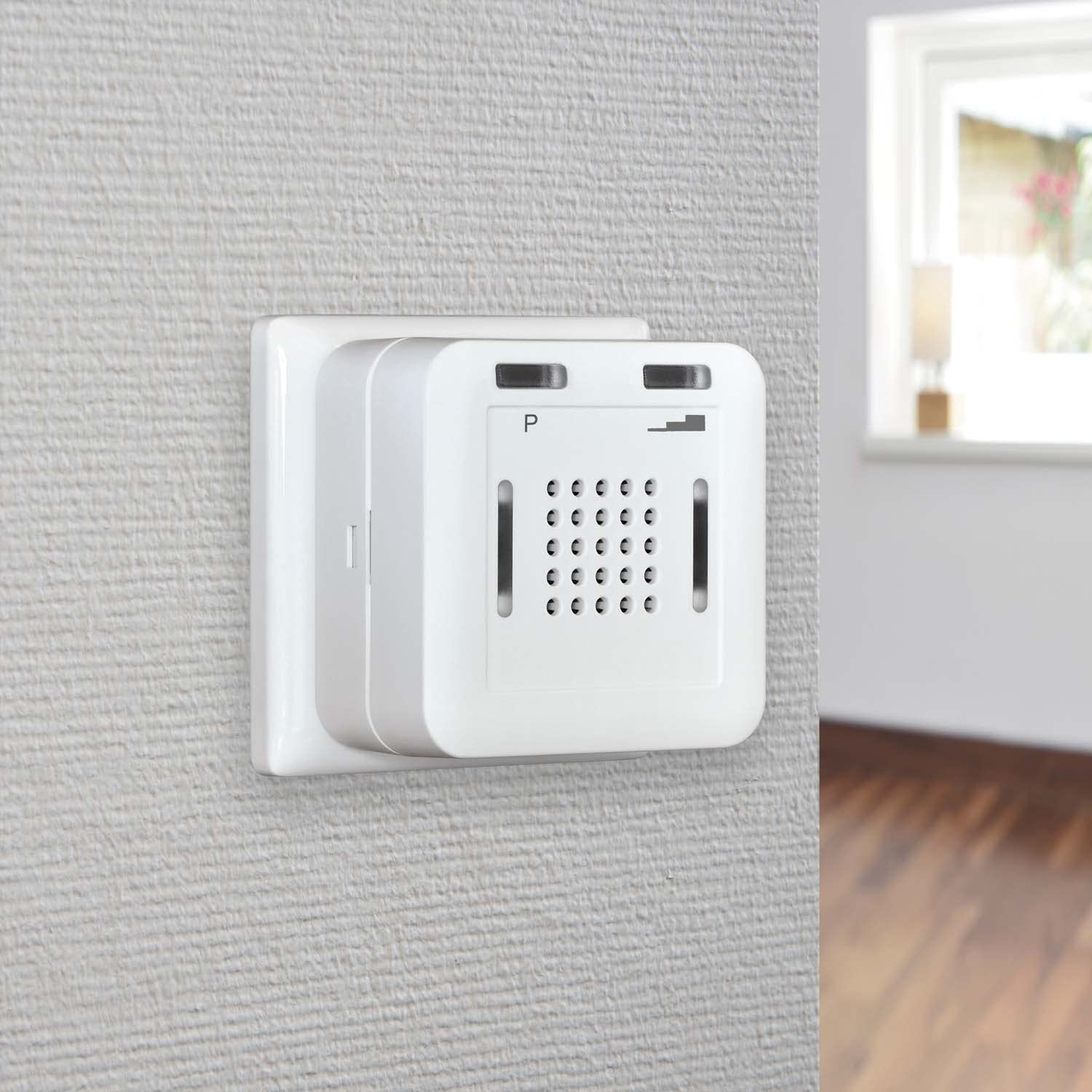 ELDAT RS10E mit Batterie-Wechselset: Hausnotruf ohne Quittierungsfunktion mit Notrufarmband für die häusliche Pflege, Notrufsystem mit Notruf Armband, Notrufknopf für Senioren