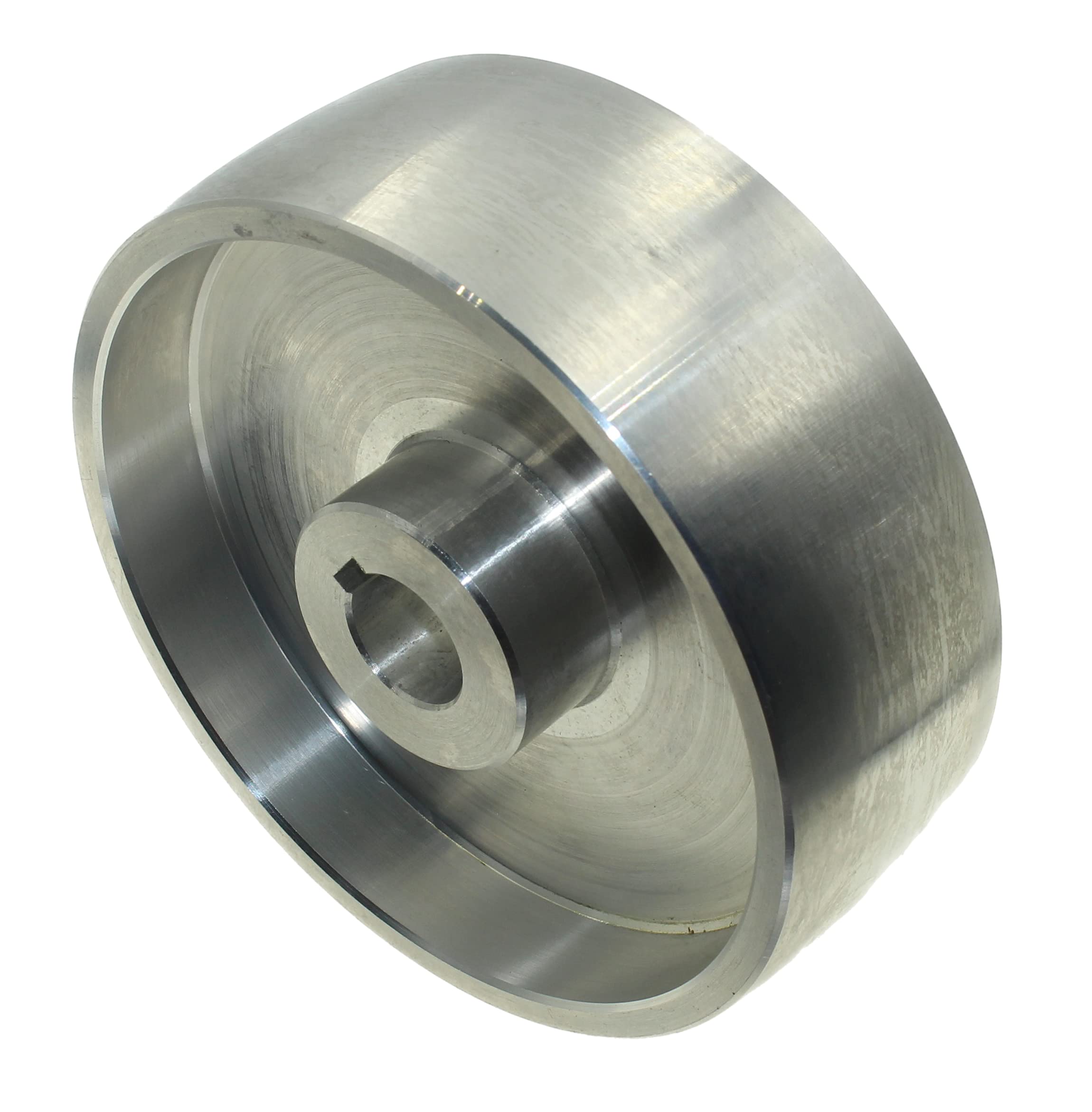 (Drive 158 – 24) Rueda de transmisión de correa mecanizada CNC para afilador de cuchillos, 158 mm de diámetro, 55 mm de ancho con orificio de 24 mm