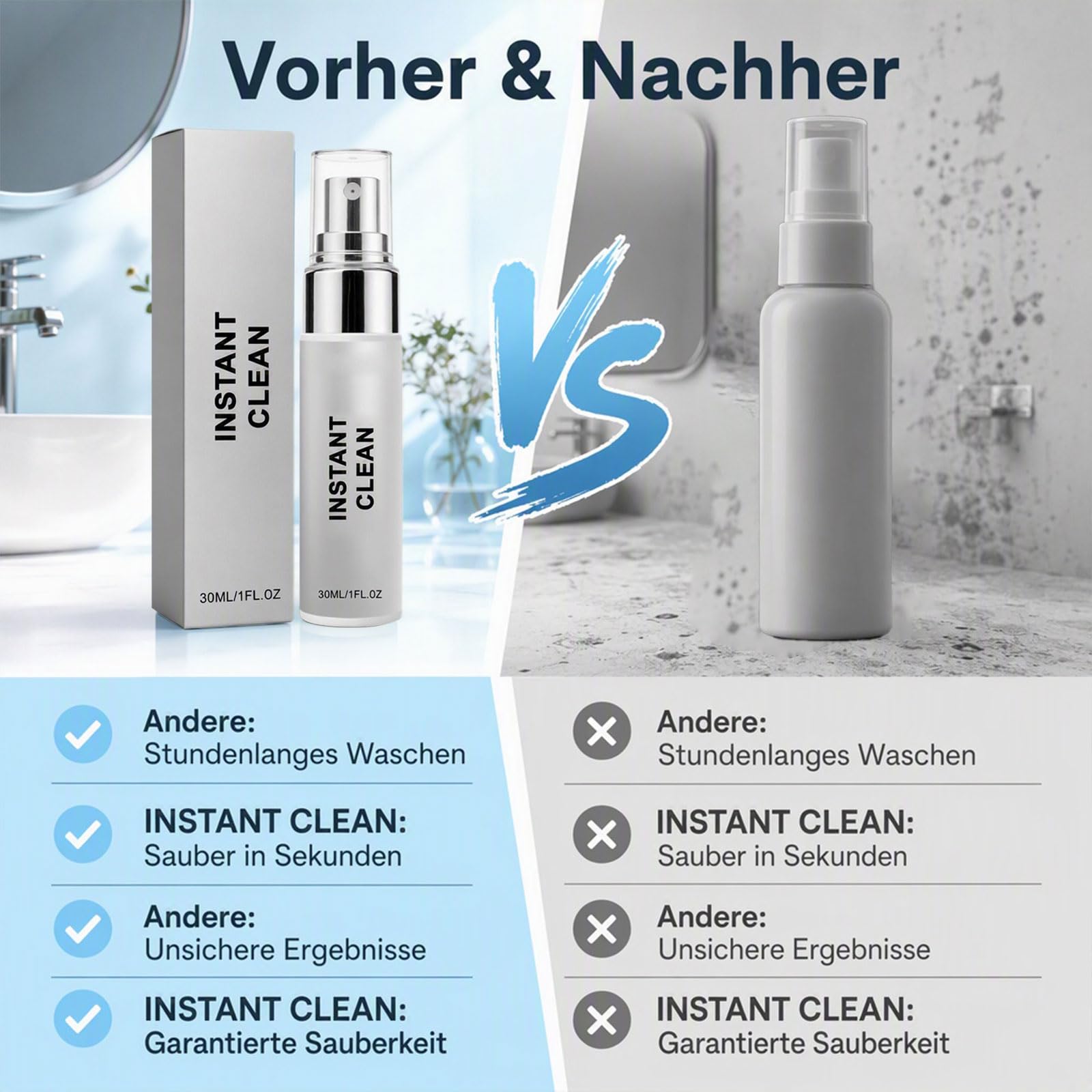 INSTANT CLEAN Magic Spray To Go, Fleckenentferner für Kleidung, 30 ml