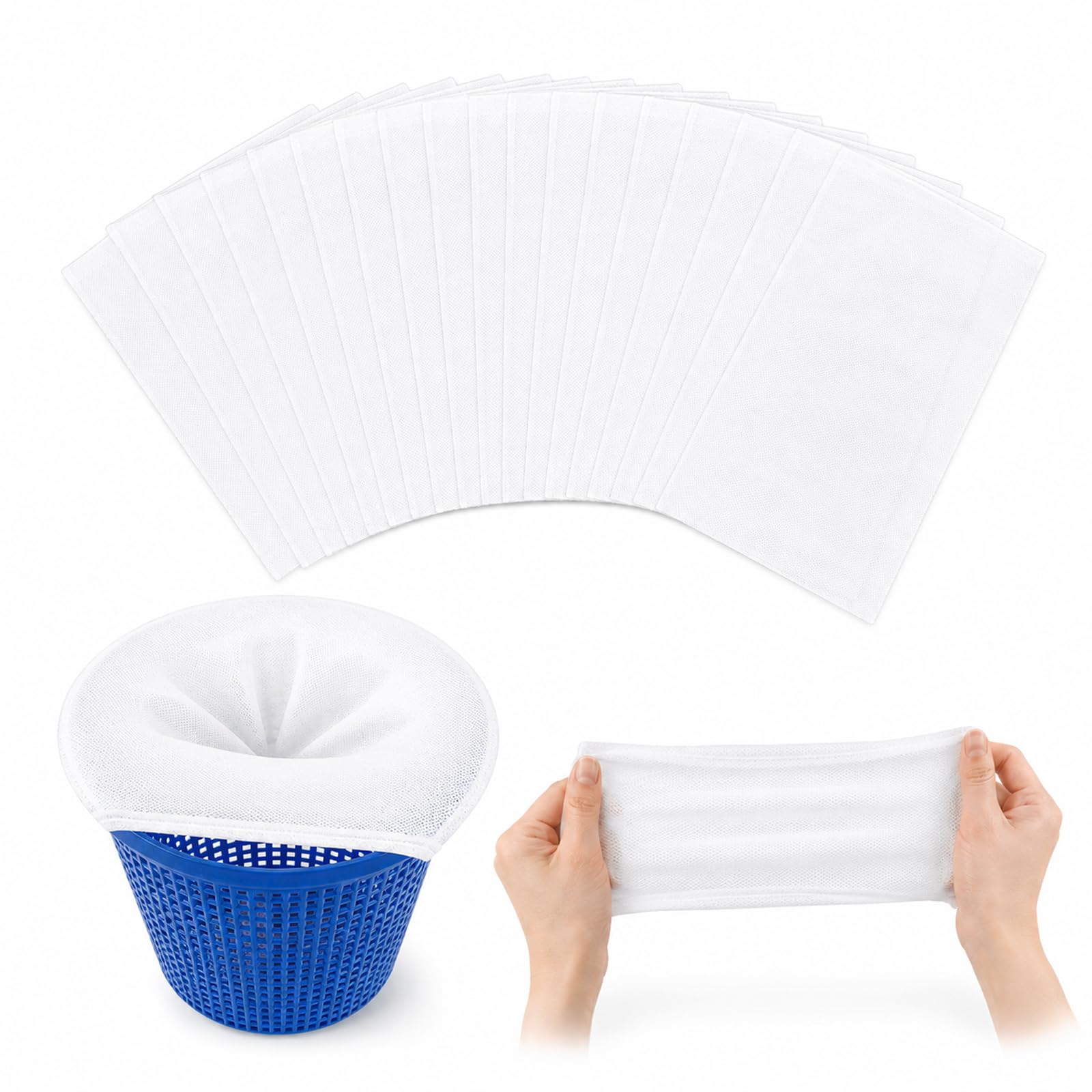30 Pcs Pool Skimmer Socks with Ultra Fine Mesh – Pool Debris Filter Saver