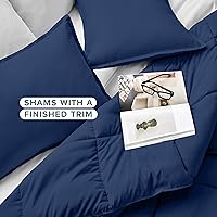 Vista 14 de Bare Home Comforter Set - King/California King Size - Ultra-Soft - Goose Down Alternative - Premium 1800 Series - All Season Warmth